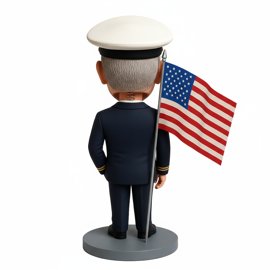 Naval Officer Custom Bobbleheads- Navy Uniform Can Be Customized