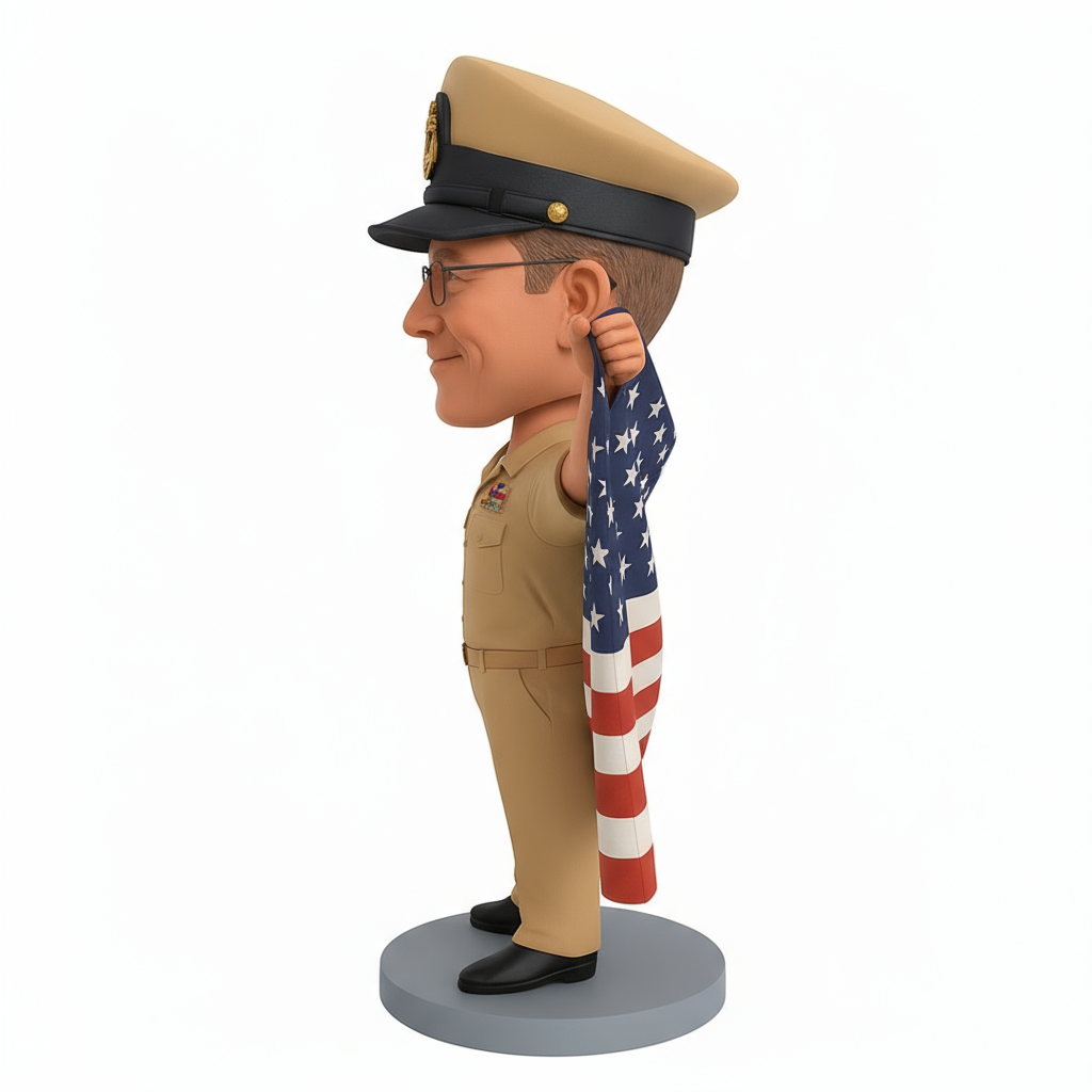 Navy Chief Gift - Navy Chief Custom Bobbleheads - Uniform Can Be Customized