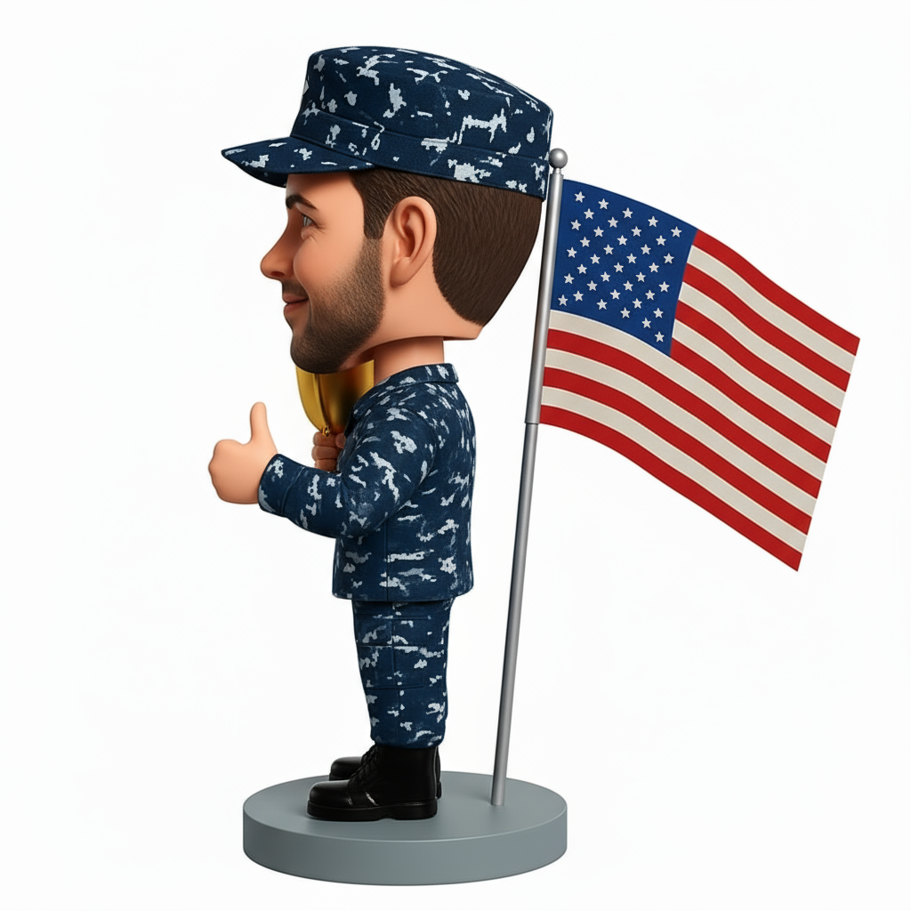 Navy Retirement Gift|Custom Bobbleheads|Navy Uniform Can Be Customized
