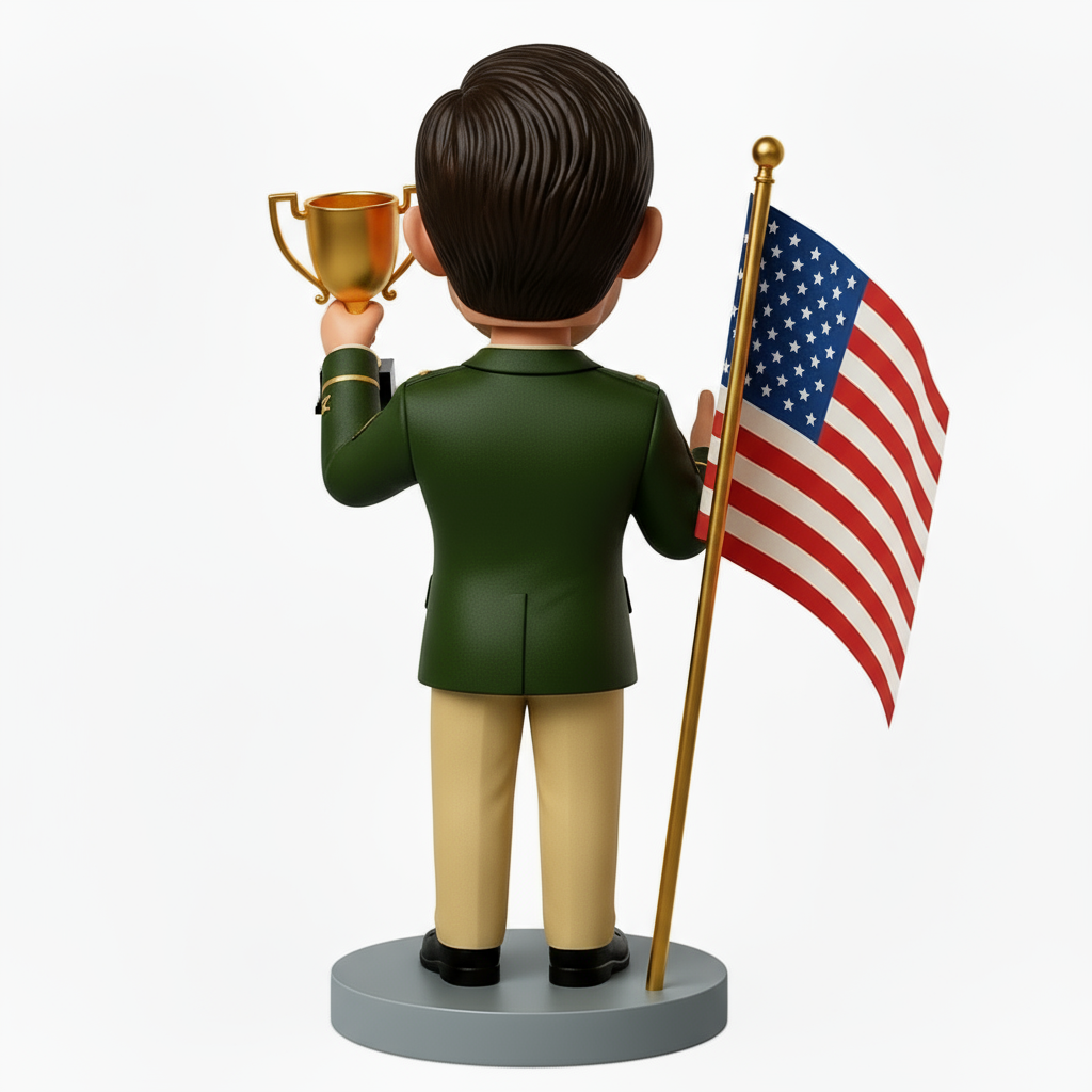 Military Retirement Gift - Army Officer Custom Bobbleheads - Army Uniform Can Be Customized