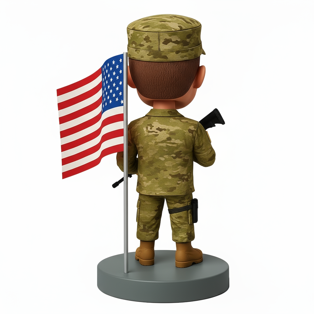 Custom Army Veteran bobbleheads - Army Uniform Can Be Customized