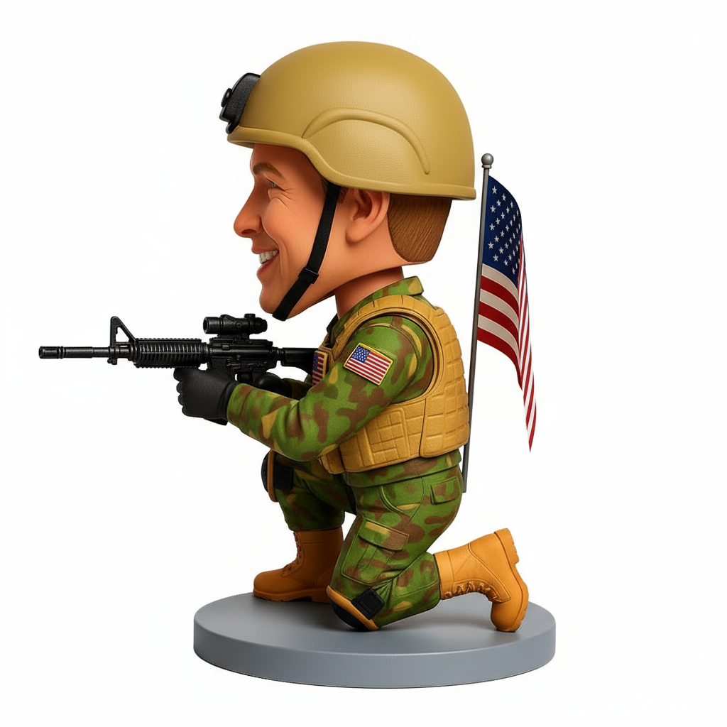 Army Ranger Custom Bobbleheads - Army Uniform Can Be Customized