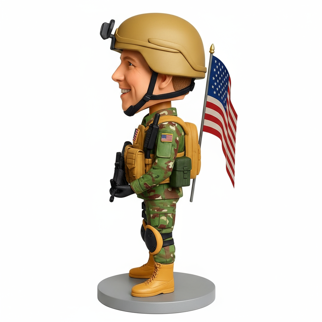 Army Ranger Custom Bobbleheads - Army Uniform Can Be Customized