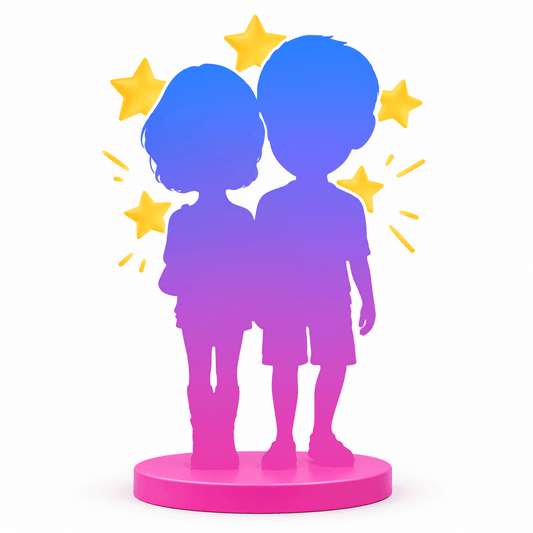 Head-to-Toe Customizable Couple Bobblehead