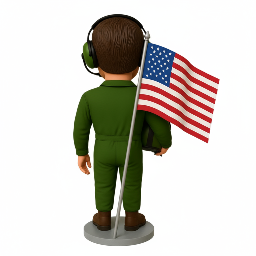 Air Force Pilot Custom Bobbleheads - Air Force Uniform Outfit Can Be Customized