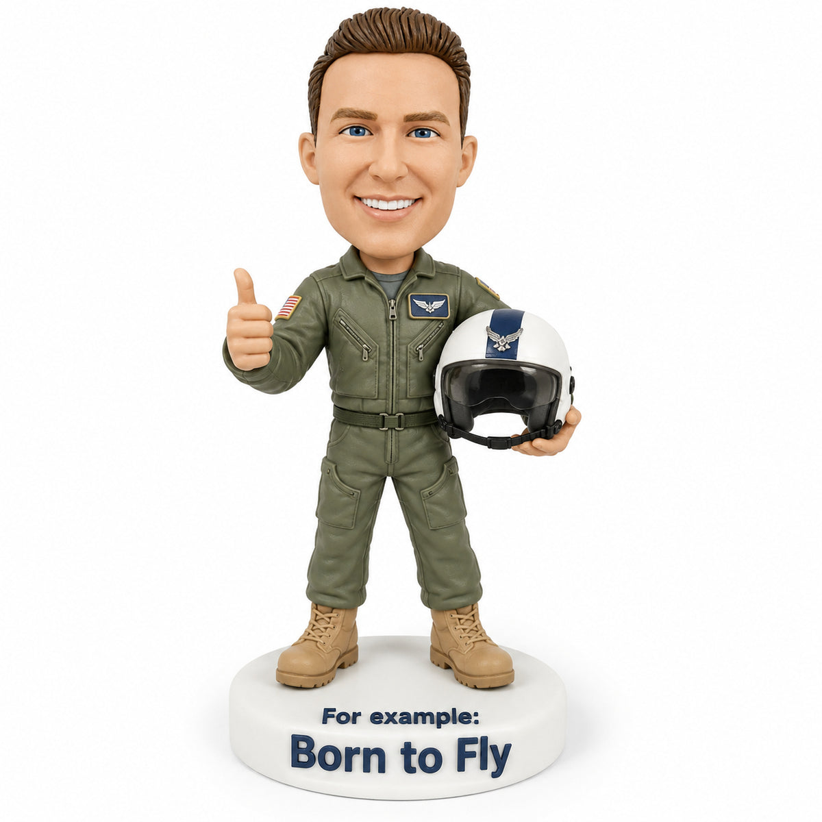 Custom U.S. Air Force Bobbleheads – Customizable Military Uniform & Pose