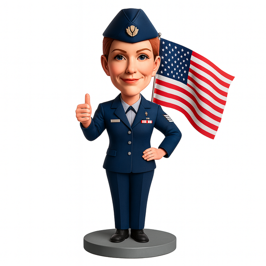 Female Air Force Officer Custom Bobbleheads