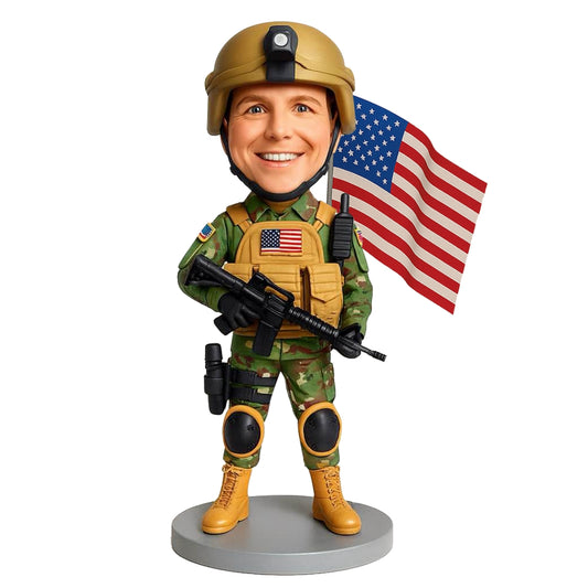 Army Ranger Custom Bobbleheads - Army Uniform Can Be Customized