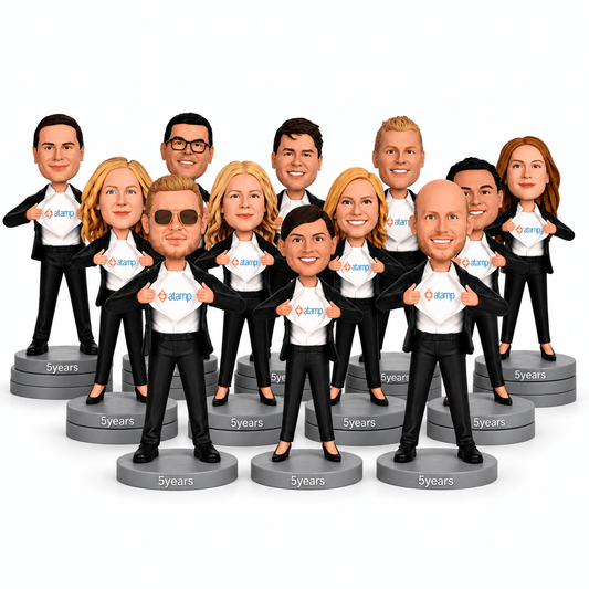 Bulk Custom Bobbleheads - Free Proof – Customizable Outfit & Pose & Company Logo -100% Satisfaction Guaranteed