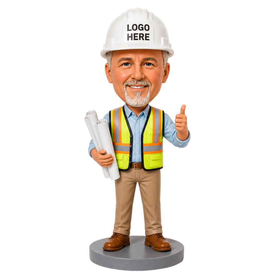 Custom Civil Engineer Bobbleheads -– Customizable Outfit & Pose