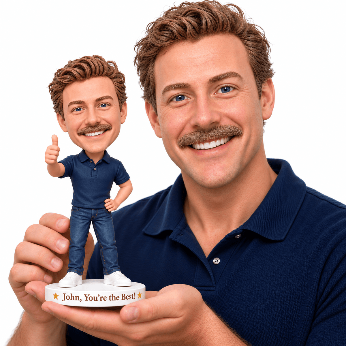 Custom Bobblehead from Your Photos -- Customizable Any Outfit & Pose