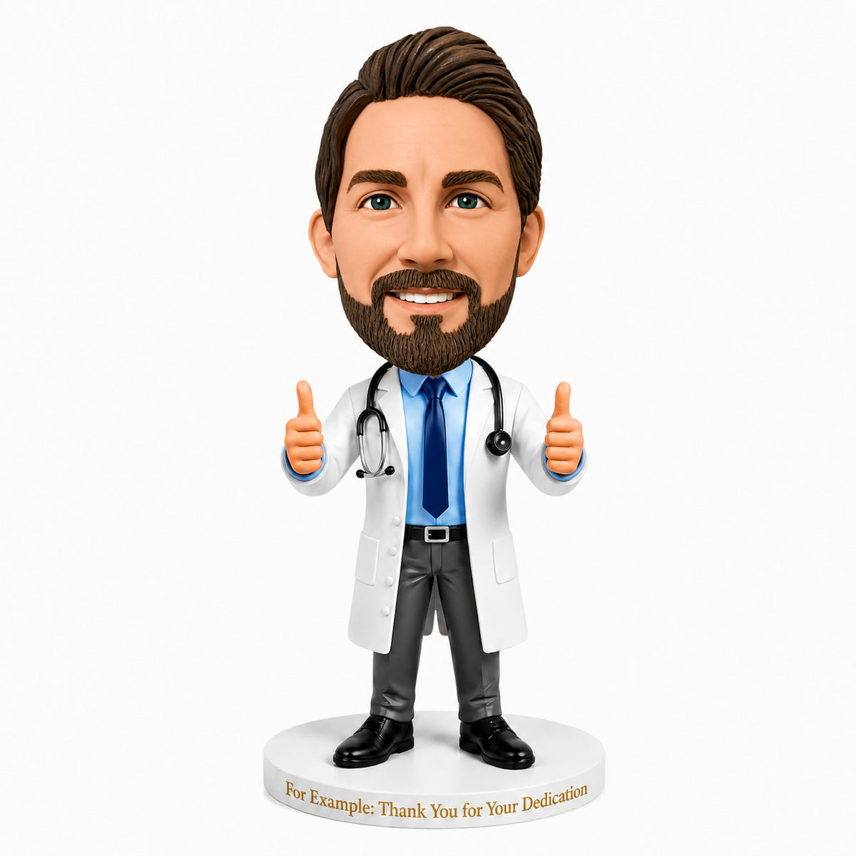 Custom Doctor Bobbleheads – Customizable Medical Attire & Pos