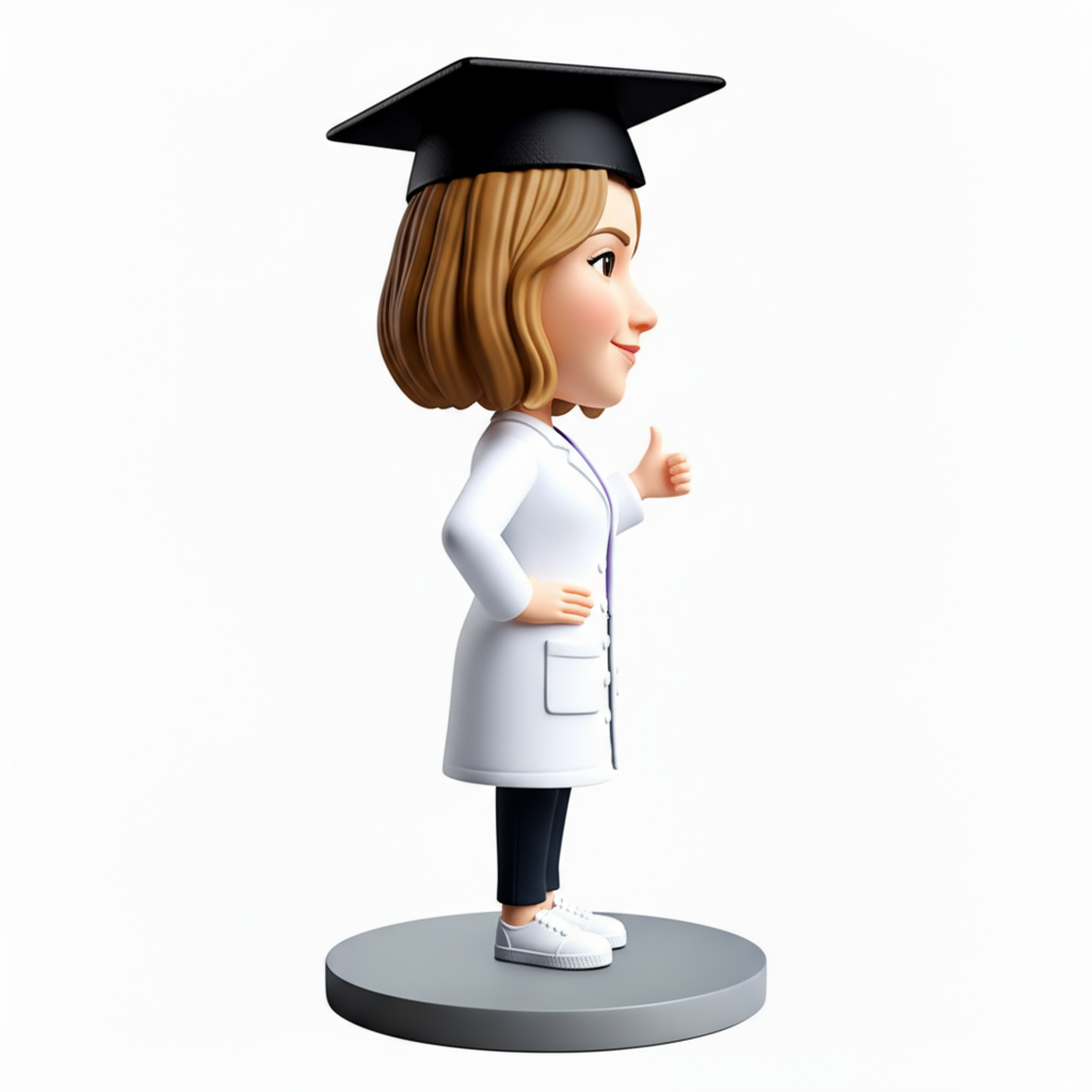 Female Medical Graduates Custom Bobbleheads - Customizable Pose & Outfit