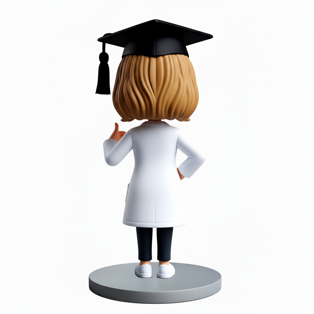 Female Medical Graduates Custom Bobbleheads - Customizable Pose & Outfit