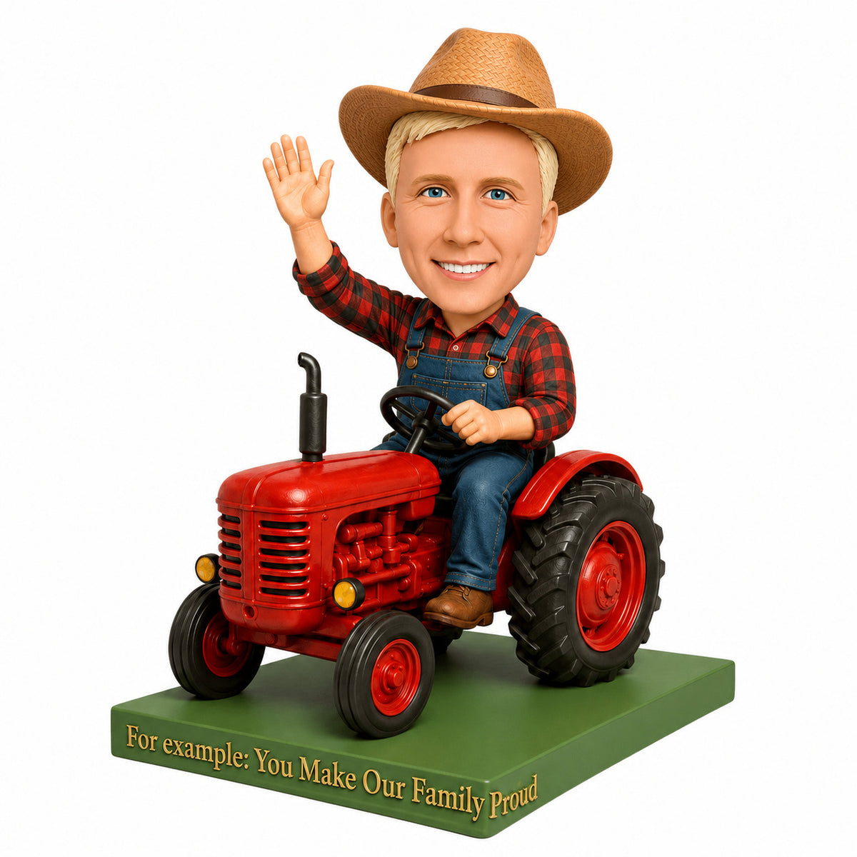 Custom Farmer Bobbleheads –--- Customizable Outfit & Pose