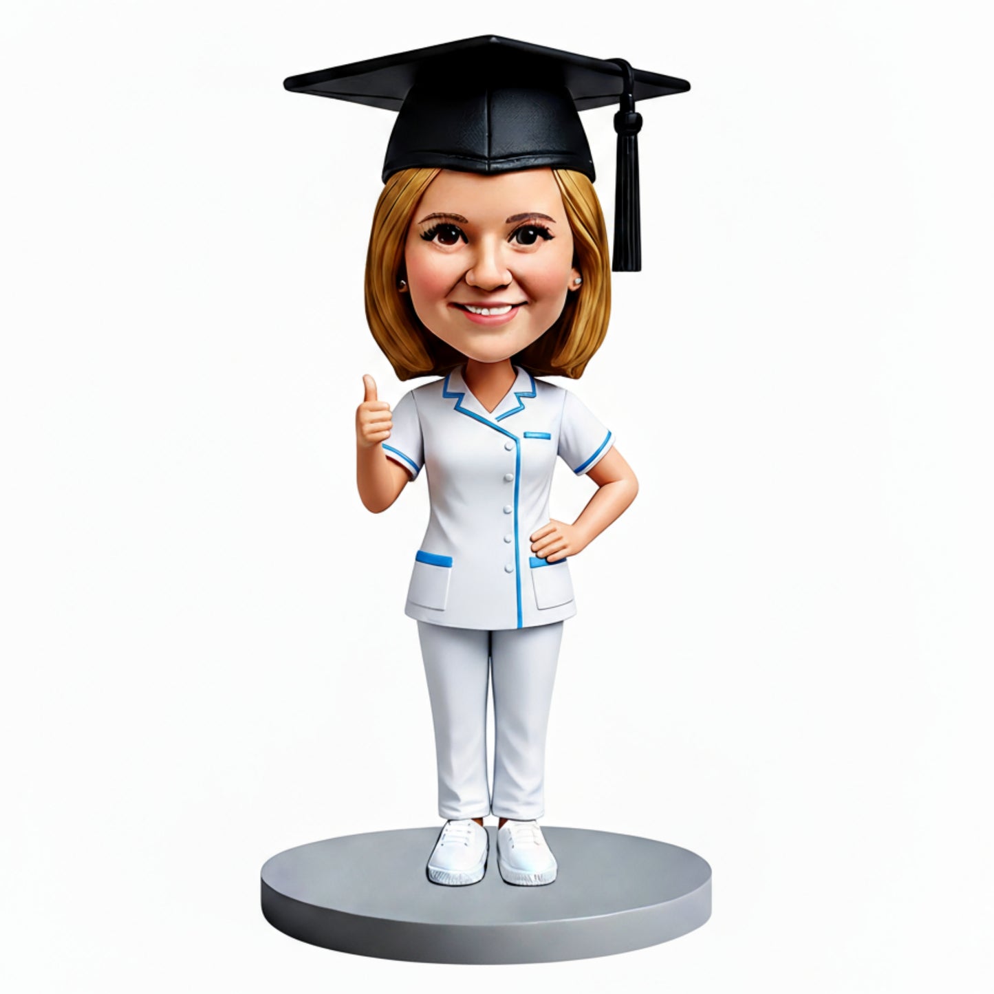 Nurse Graduation Custom Bobbleheads - Perfect Gift for Nurse - Customizable Pose & Outfit