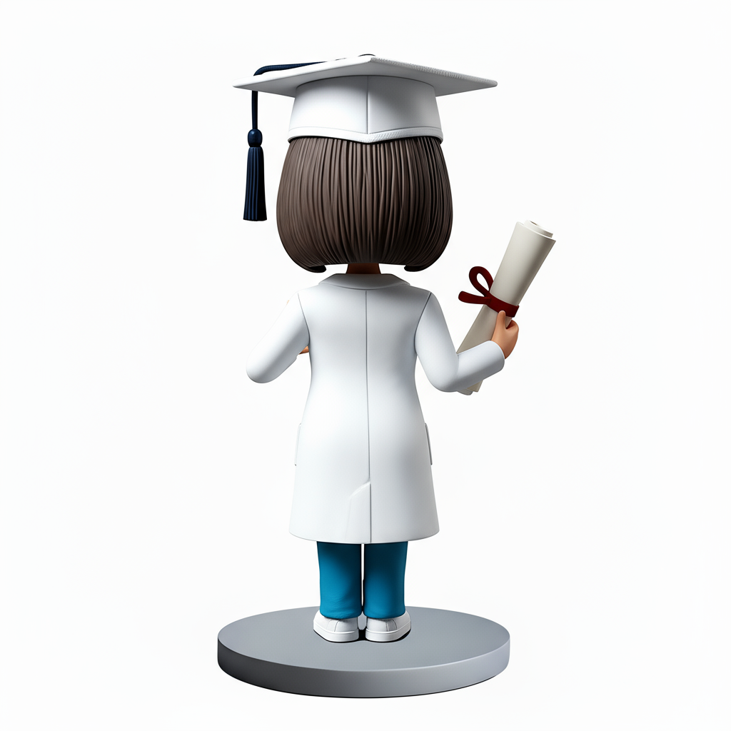 Female Medical Graduates Custom Bobbleheads - Customizable Pose & Outfit
