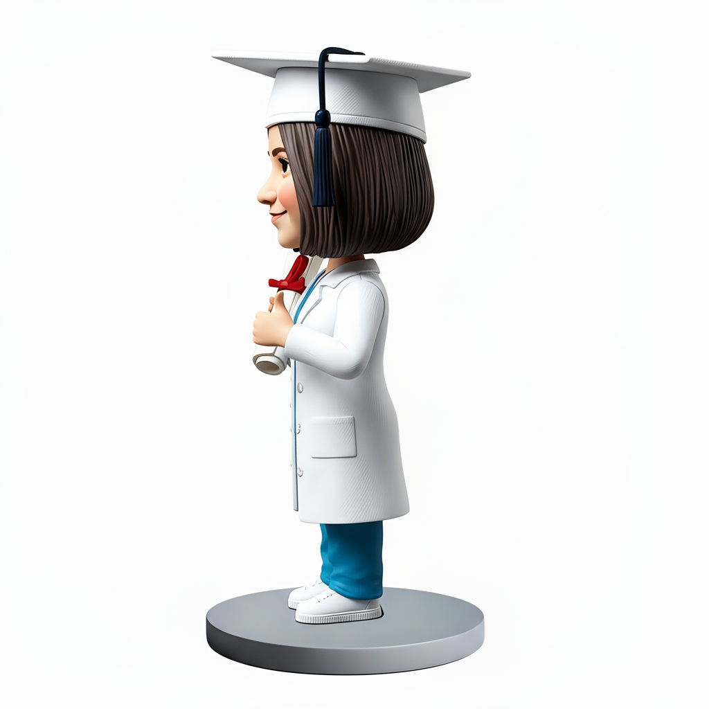 Female Medical Graduates Custom Bobbleheads - Customizable Pose & Outfit