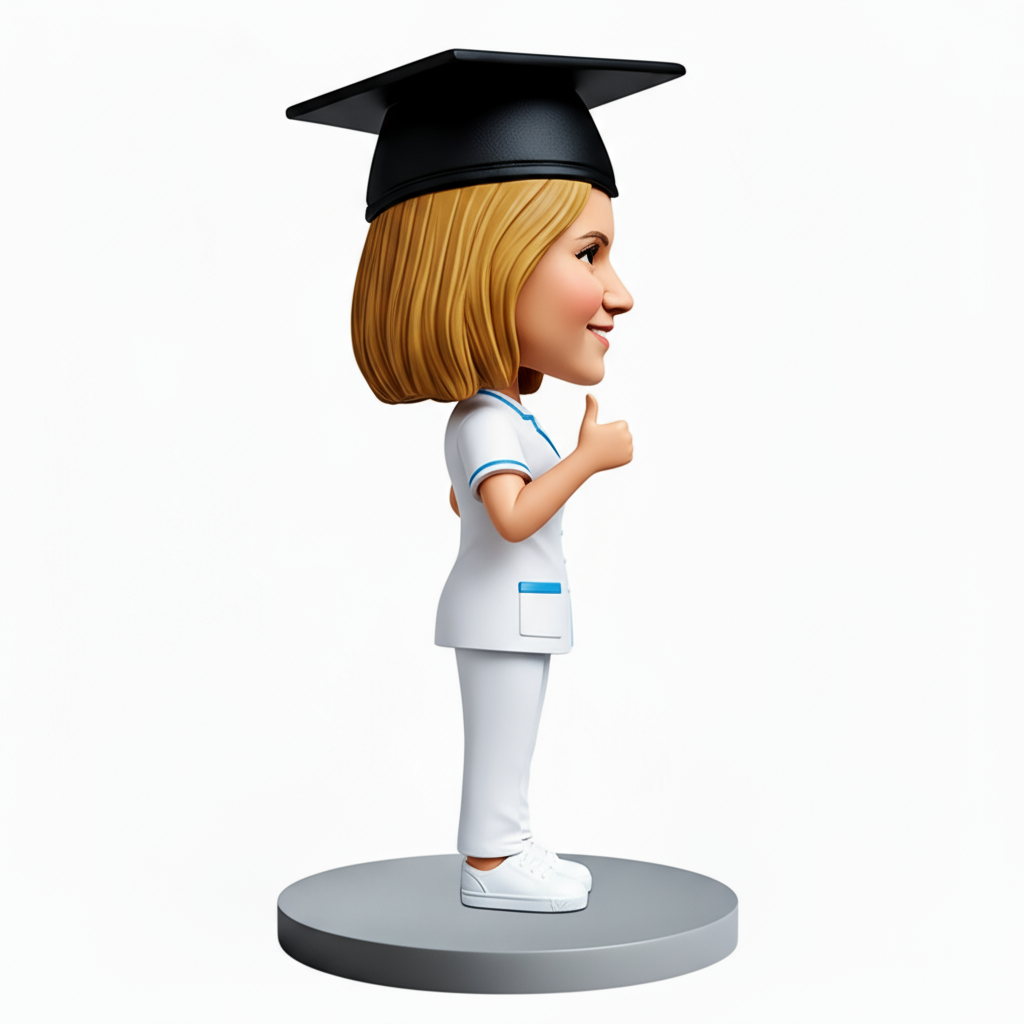 Nurse Graduation Custom Bobbleheads - Perfect Gift for Nurse - Customizable Pose & Outfit