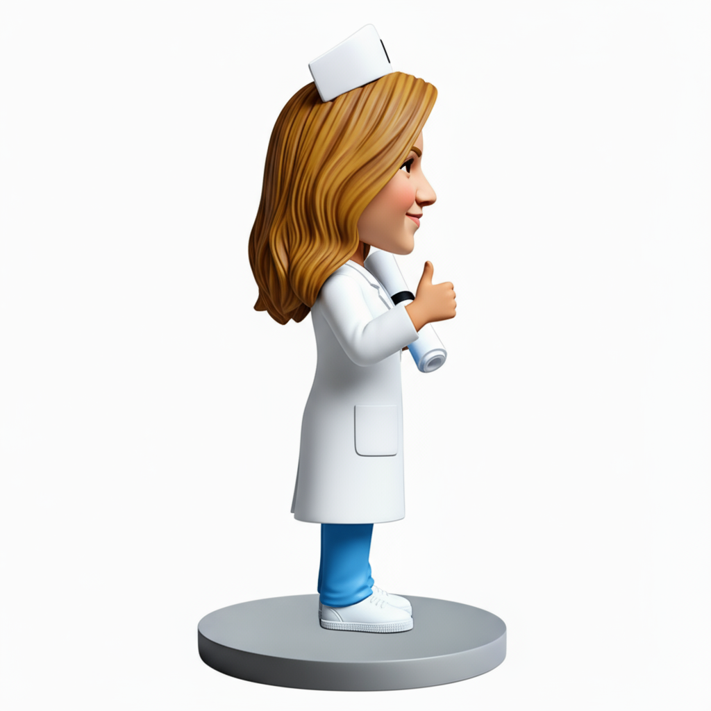 Nurse Graduation Custom Bobbleheads - Perfect Gift for Nurse - Customizable Pose & Outfit