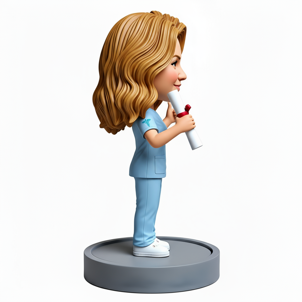 Personalized Nurse Graduation Custom Bobbleheads - Perfect Gift for Nurse - Customizable Pose & Outfit
