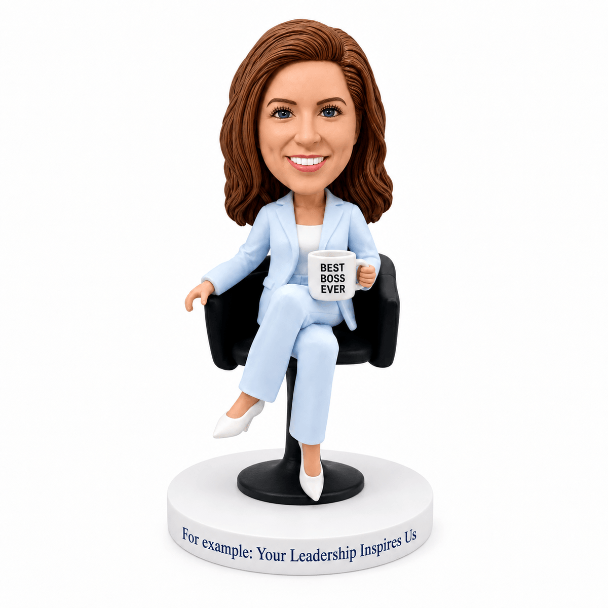 Custom Female Boss Bobbleheads –-  Customizable Outfit & Pose