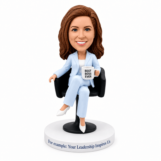 Custom Female Boss Bobbleheads –-  Customizable Outfit & Pose