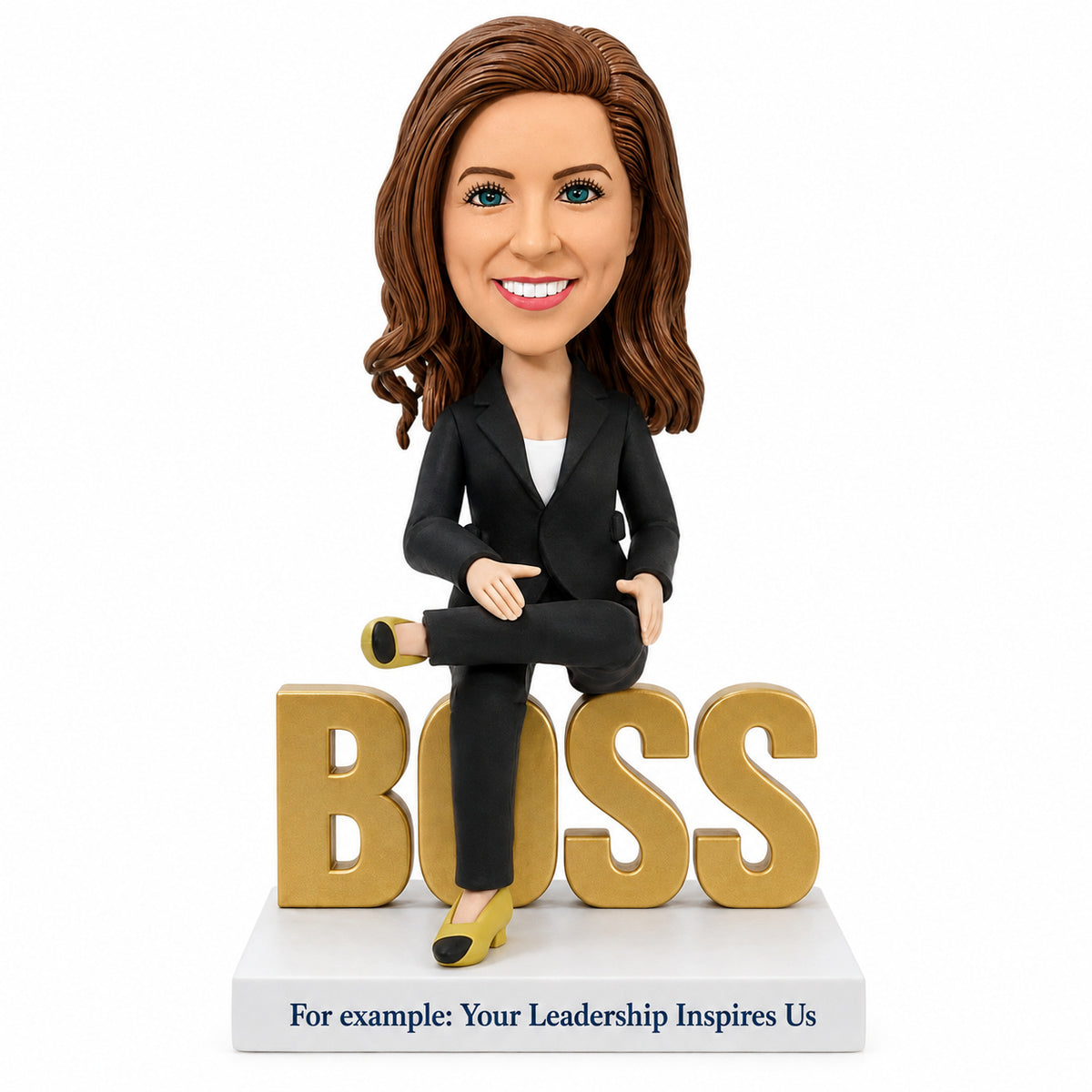 Custom Female Boss Bobbleheads –- Customizable Outfit & Pose
