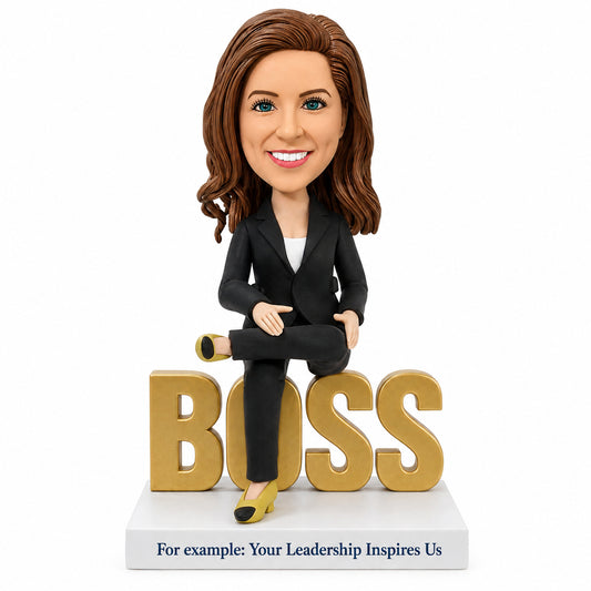 Custom Female Boss Bobbleheads –- Customizable Outfit & Pose