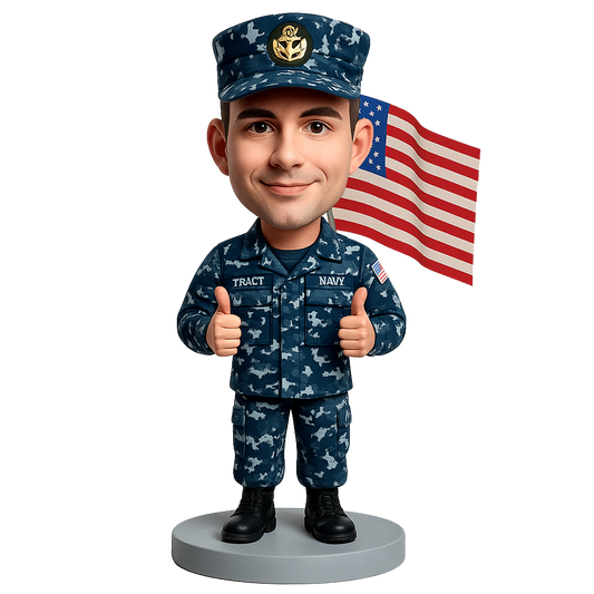 Naval Custom Bobbleheads - Navy Uniform Can Be Customized