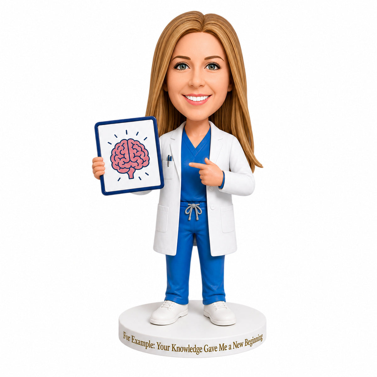 Custom Neurosurgeons Bobbleheads –-- Customizable Medical Attire & Pose