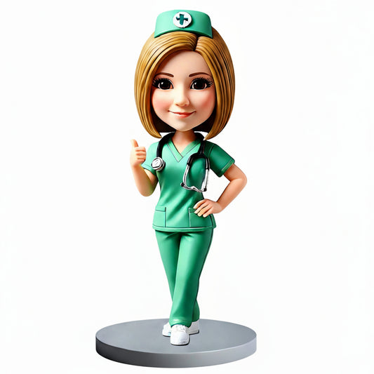 I am the Best Nurse Custom Bobbleheads - Perfect Gift for Nurse - Customizable Pose & Outfit
