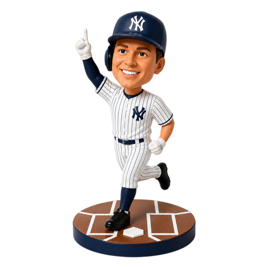 Custom Baseball Player Bobbleheads –- Customizable Baseball Uniform & Pose