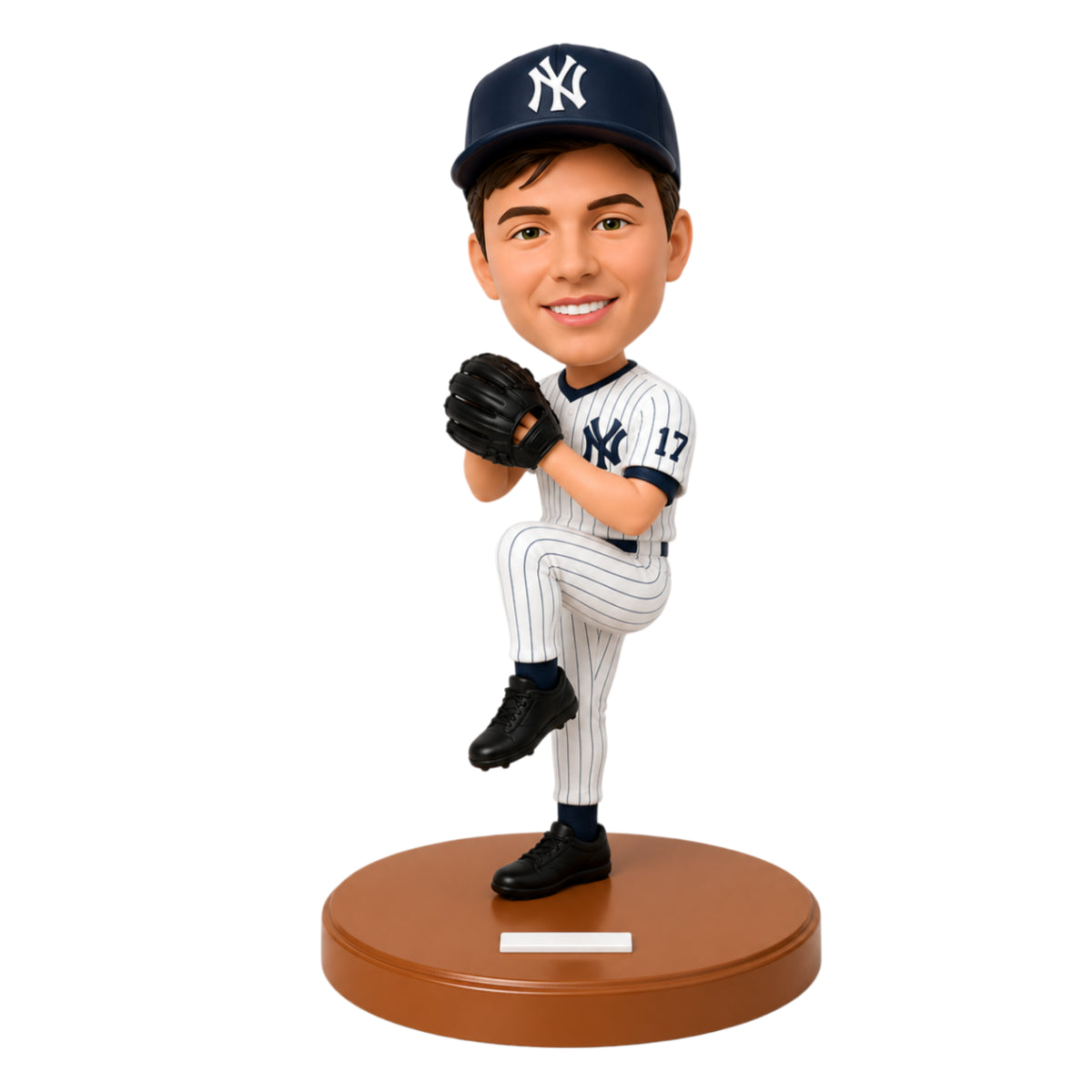 Custom Baseball Player Bobblehead –-- Customizable Baseball Uniform & Pose