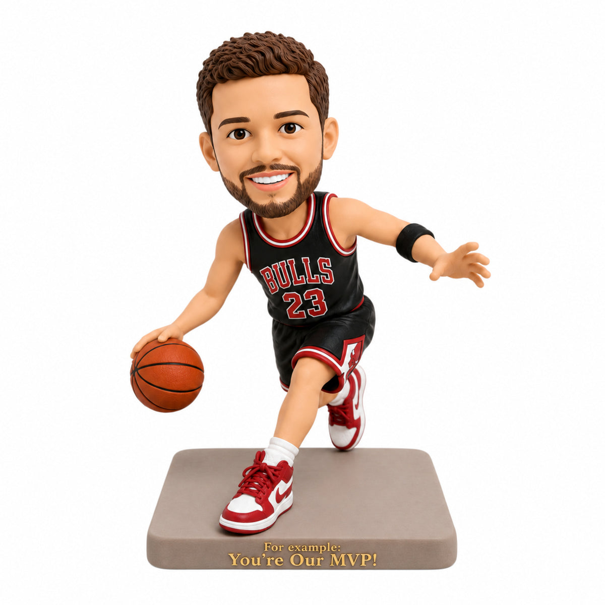 Custom Basketball Player Bobbleheads – Customizable Basketball Uniform & Pose