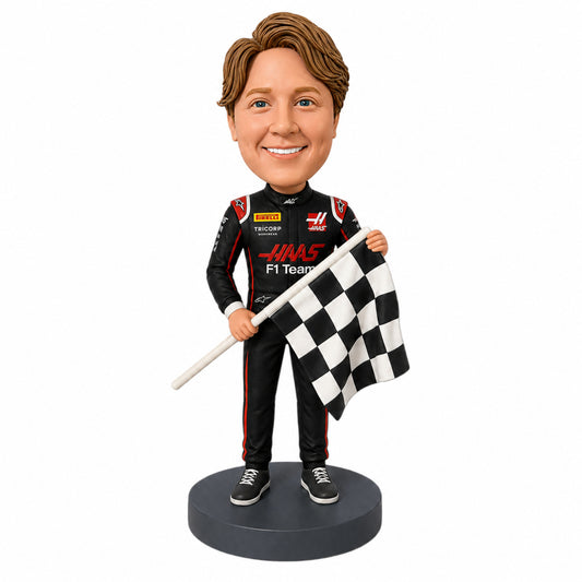 Custom F1 Fans Bobbleheads -- Customizable Race Suit & Pose