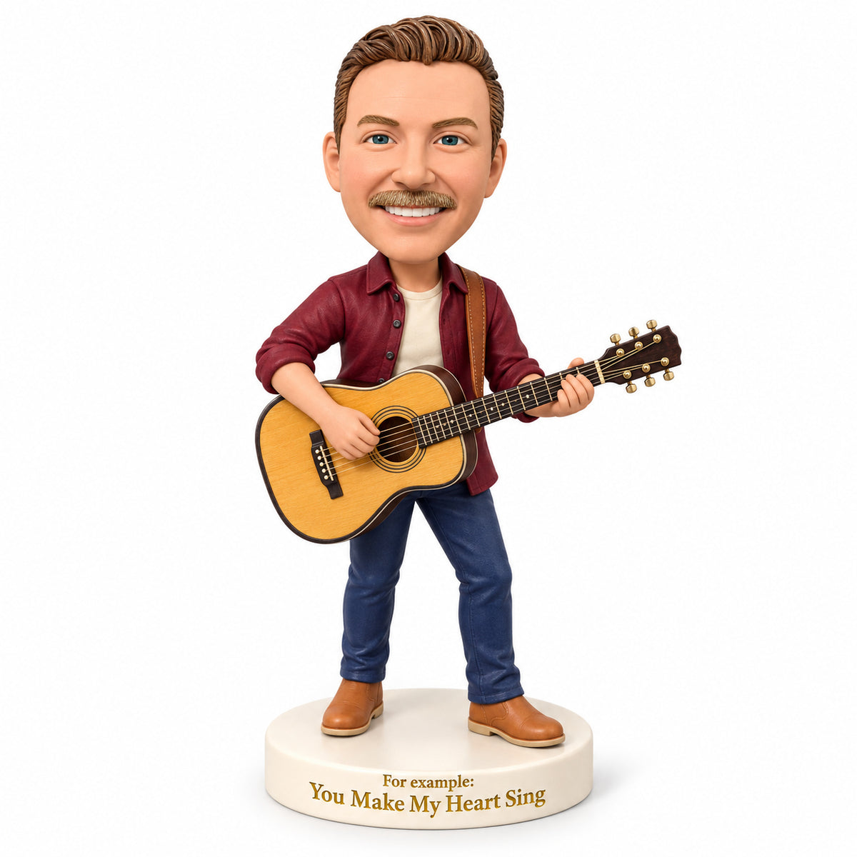 Custom Guitarist Bobbleheads –- Customizable Outfit & Pose