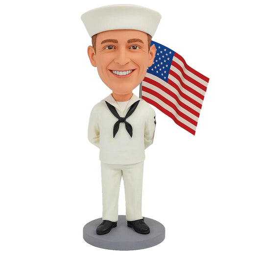 Gifts for Navy Sailors - Navy Sailors Custom Bobbleheads - Uniform Can Be Customized