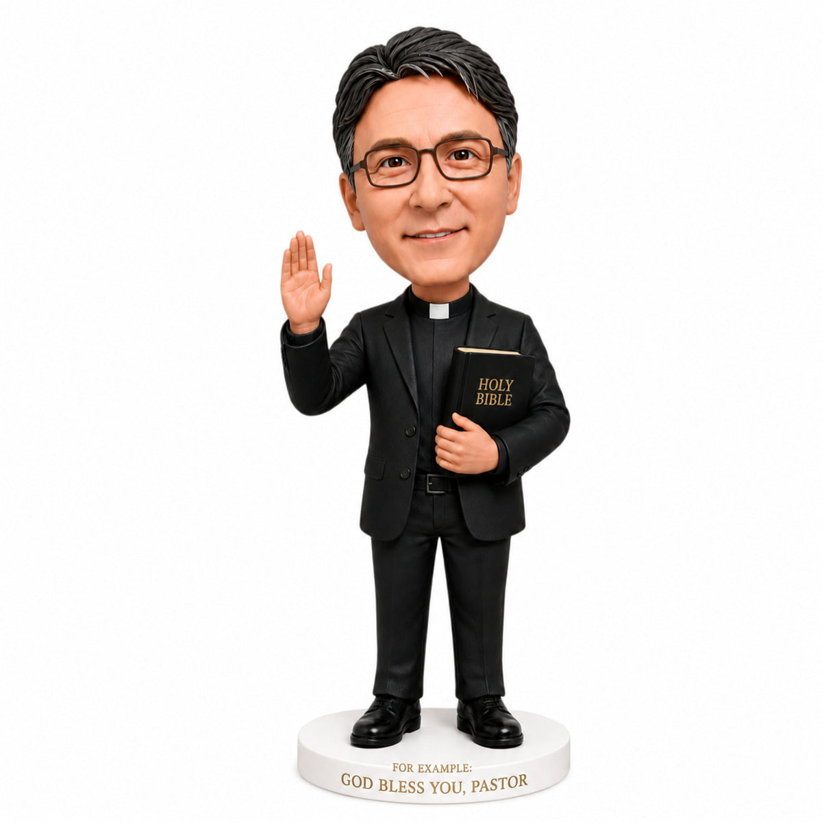 Custom Priest Bobbleheads – Customizable Clerical Attire & Pose