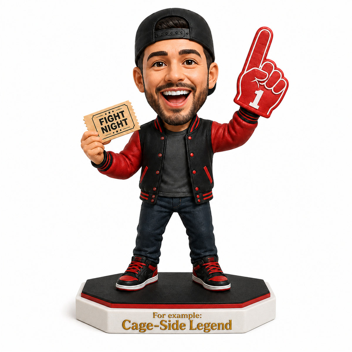 Custom UFC Fan  Bobblehead – Customizable  Outfit & Pose