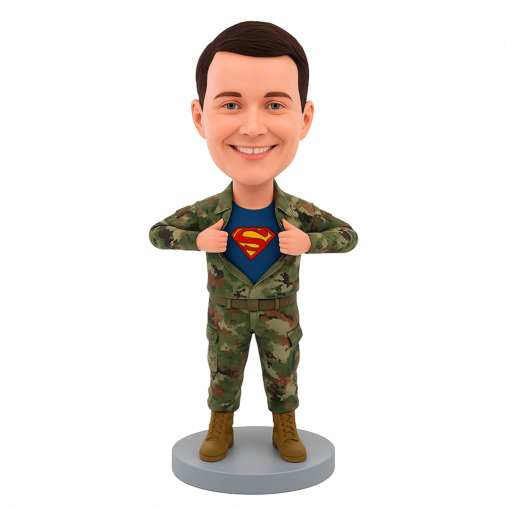 Custom Super Army Bobblehead - Army UniformCan Be Customized