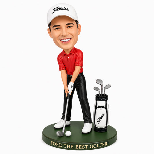 Custom Golfers Bobbleheads -– Customizable Outfit & Pose