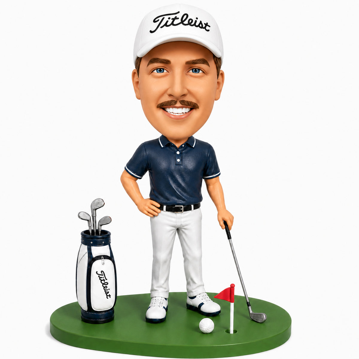 Custom Golfers Bobbleheads –-- Customizable Outfit & Pose
