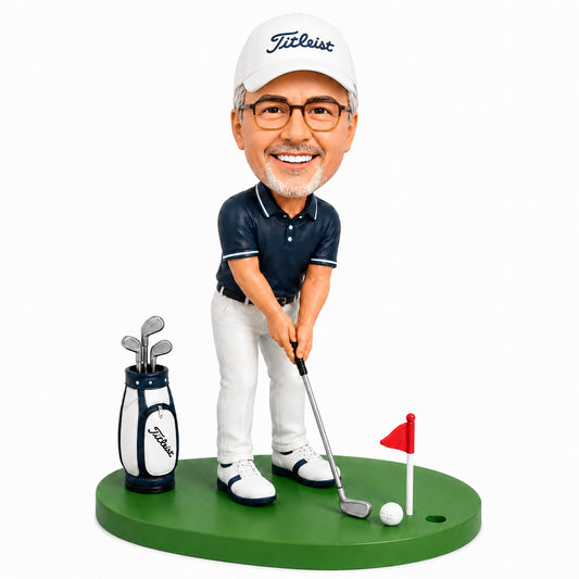 Custom Golfers Bobbleheads –-- Customizable Outfit & Pose