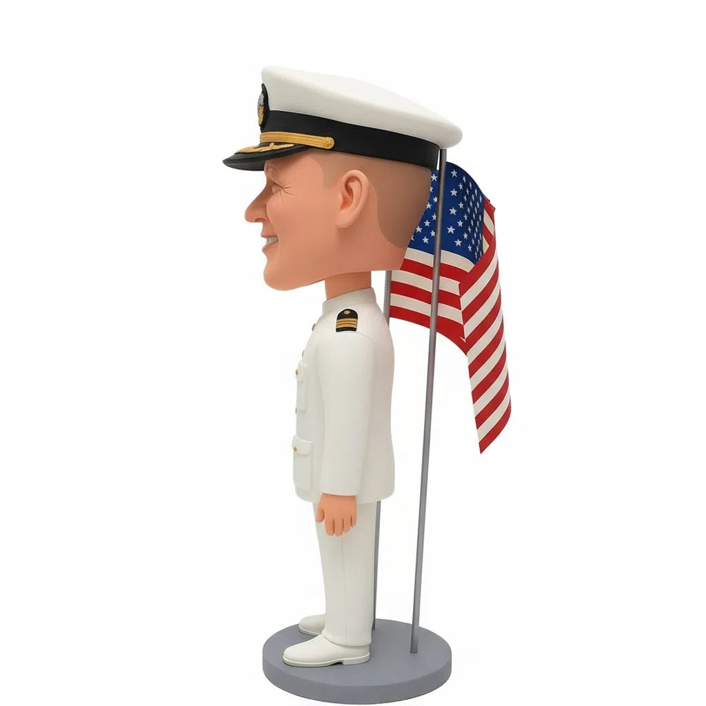 Navy Chief Gift - Navy Chief Custom Bobbleheads - Navy Uniform Can Be Customized