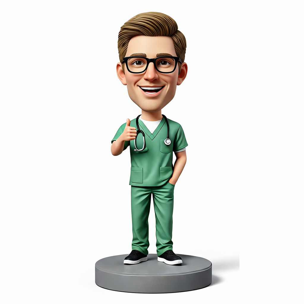 I am the Best Male Nurse Custom Bobbleheads - Perfect Gift for Nurse - Customizable Pose & Outfit