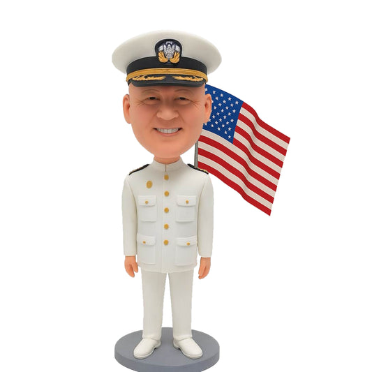 Navy Chief Gift - Navy Chief Custom Bobbleheads - Navy Uniform Can Be Customized