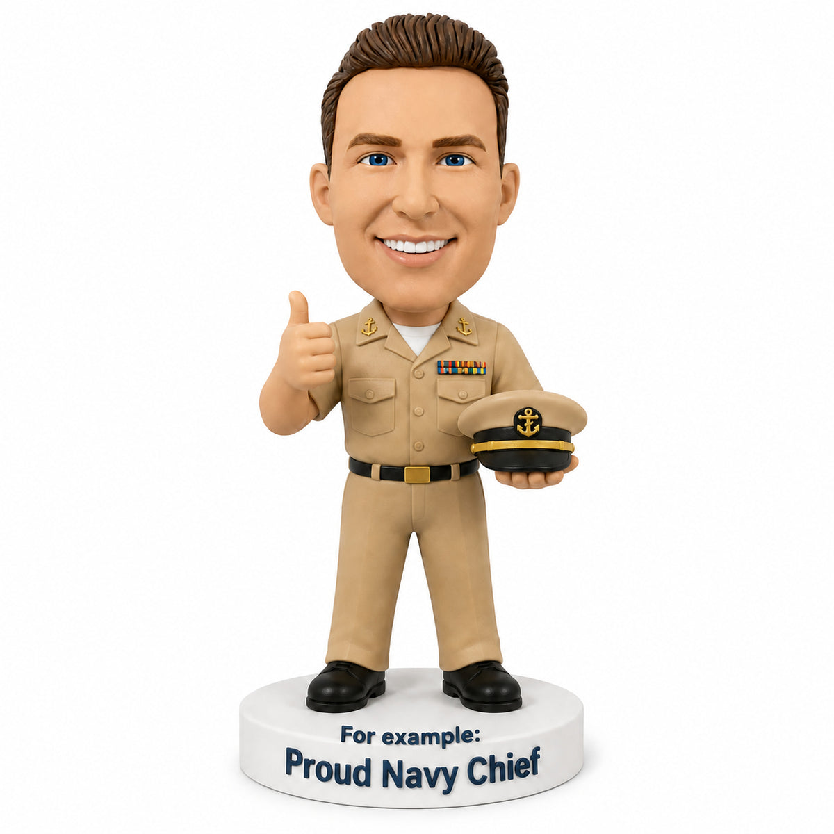 Custom Navy Bobbleheads – Customizable Military Uniform & Pose