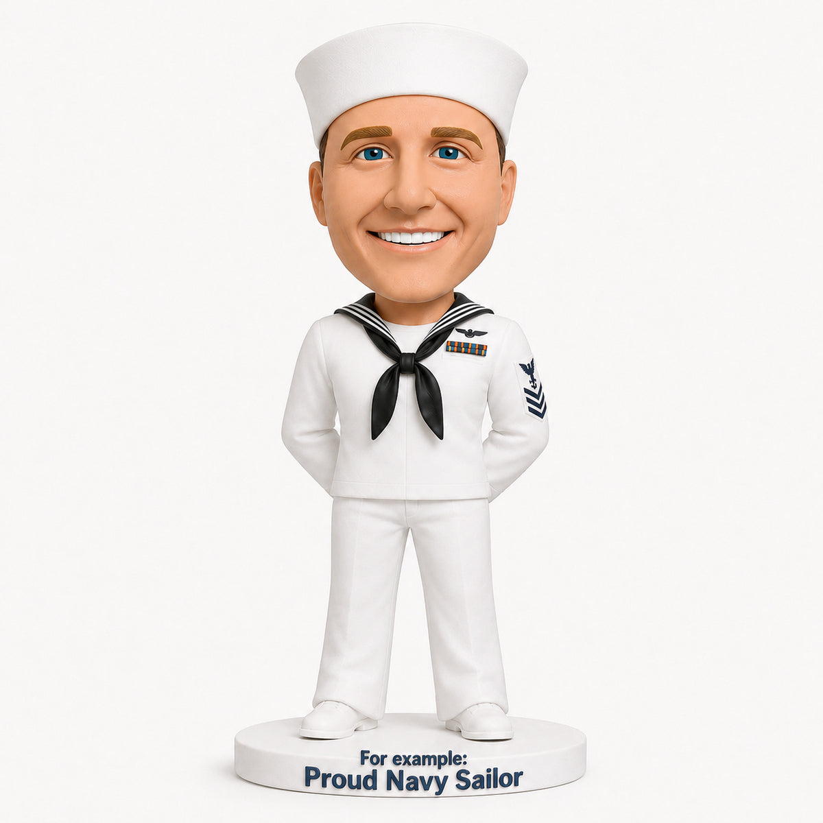 Custom U.S. Navy Bobbleheads –-- Customizable Military Uniform & Pose