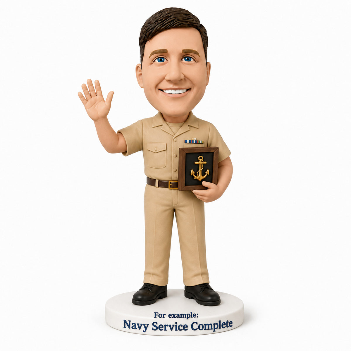 Custom  Navy Veteran Bobbleheads – Customizable Military Uniform & Pose